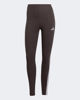 Immagine di ADIDAS - LEGGINGS DONNA MARRONI 3S SJ LEG CON BANDE BIANCHE -  JY3177