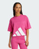 Immagine di ADIDAS - T-SHIRT DONNA MEZZA MANICA FUXIA CON LOGO STAMPATO -JG8728
