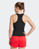 Immagine di ADIDAS - CANOTTA SPORTIVA DONNA NERA CON BANDE BIANCHE  3S SJ - JE8693