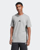 Immagine di ADIDAS -T-SHIRT UOMO MEZZA MANICA GRIGIA CON BANDE BIANCHE -  JE6396