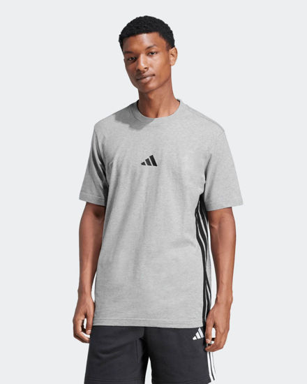 Immagine di ADIDAS -T-SHIRT UOMO MEZZA MANICA GRIGIA CON BANDE BIANCHE -  JE6396