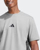 Immagine di ADIDAS -T-SHIRT UOMO MEZZA MANICA GRIGIA CON BANDE BIANCHE -  JE6396