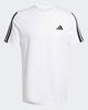 Immagine di ADIDAS -T-SHIRT UOMO MEZZA MANICA BIANCA CON BANDE NERE -   JV6784