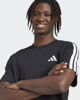 Immagine di ADIDAS -T-SHIRT UOMO MEZZA MANICA NERA CON BANDE BIANCHE -   JV6783