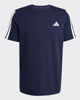 Immagine di ADIDAS -T-SHIRT UOMO MEZZA MANICA BLU CON BANDE BIANCHE -  JV6785