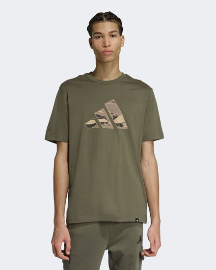 Immagine di ADIDAS - T-SHIRT UOMO MEZZA MANICA VERDE CON LOGO MIMETICO -KA7131