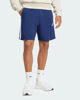 Immagine di ADIDAS - PANTALONCINO UOMO BLU CON 3 BANDE BIANCHE FRENCH TERRY - JE6417