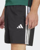 Immagine di ADIDAS - PANTALONCINO UOMO NERO CON BANDE BIANCHE SINGLE JERSEY 7 POLLICI - JD1891