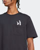 Immagine di ADIDAS - T-SHIRT UOMO NERA MEZZA MANICA LOUNGE SLIDES GRAPHIC POCKET - JC5283