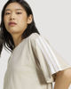 Immagine di ADIDAS - T-SHIRT DONNA MEZZA MANICA  BEIGE CON 3 BANDE BIANCHE  ESSENTIALS 3-STRIPES - JE1219