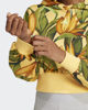 Immagine di ADIDAS - FELPA DONNA CON CAPPUCCIO FANTASIA TROPICALE GIALLA, VERDE, MARRONE E NERA, X FARM -  JD6282