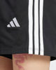 Immagine di ADIDAS - PANTALONCINO DONNA NERO CON BANDE BIANCHE SINGLE JERSEY 7 POLLICI - JD0908