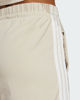 Immagine di ADIDAS - PANTALONCINO DONNA BEIGE CON BANDE BIANCHE SINGLE JERSEY 7 POLLICI - JE1195
