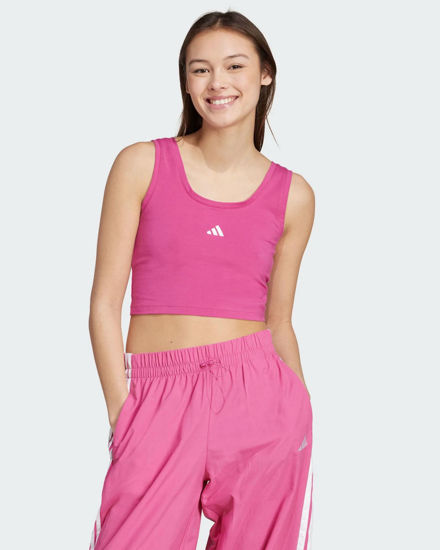 Immagine di ADIDAS - CANOTTA CORTA DONNA FUXIA ESSENTIALS SMALL LOGO -JP4792
