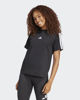 Immagine di ADIDAS - T-SHIRT DONNA MEZZA MANICA ESSENTIALS 3-STRIPES NERA CON BANDE BIANCHE-JM2393