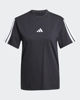 Immagine di ADIDAS - T-SHIRT DONNA MEZZA MANICA ESSENTIALS 3-STRIPES NERA CON BANDE BIANCHE-JM2393