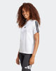 Immagine di ADIDAS - T-SHIRT DONNA MEZZA MANICA ESSENTIALS 3-STRIPES BIANCA CON BANDE NERE- JM2394