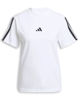 Immagine di ADIDAS - T-SHIRT DONNA MEZZA MANICA ESSENTIALS 3-STRIPES BIANCA CON BANDE NERE- JM2394