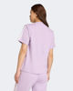 Immagine di ADIDAS - T-SHIRT DONNA MEZZA MANICA ESSENTIALS 3-STRIPES LILLA CON BANDE BIANCHE-JV7362