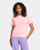 Immagine di ADIDAS -T-SHIRT DONNA MEZZA MANICA ROSA CON 3 BANDE BIANCHE ESSENTIAL -  JI6073