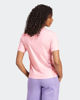 Immagine di ADIDAS -T-SHIRT DONNA MEZZA MANICA ROSA CON 3 BANDE BIANCHE ESSENTIAL -  JI6073