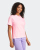 Immagine di ADIDAS -T-SHIRT DONNA MEZZA MANICA ROSA CON 3 BANDE BIANCHE ESSENTIAL -  JI6073