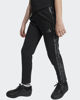 Immagine di ADIDAS - LEGGINGS JUNIOR NERI CON 3 STRISCE ANIMALIER FRENCH TERRY  - KC5412