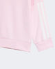 Immagine di ADIDAS - TUTA COMPLETA BABY FUXIA, BIANCA E ROSA CON BANDE BIANCHE FRENCH TERRY JOGGER - JV9853