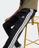 Immagine di ADIDAS - PANTALONI JUNIOR NERI CON 3 BANDE BIANCHE ESSENTIALS 3-STRIPES FLEECE PANTS - JJ3540