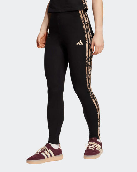 Immagine di ADIDAS - LEGGINGS DONNA NERI E MARRONI ESSENTIAL ANIMAL PRINT- JM1864