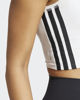 Immagine di ADIDAS - CANOTTA SPORTIVA CORTA DONNA BIANCA CON BANDE NERE TRAIN ESSENTIALS 3-STRIPES - JF8916