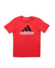 Immagine di ADIDAS - FELPA MEZZA MANICA JUNIOR ROSSO FLUO ESSENTIALS BIG LOGO COTTON TEE - IX9528