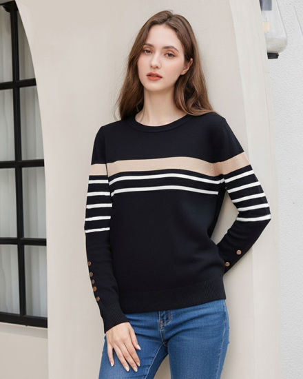 Immagine di BACHATA - Maglia manica lunga nera da donna