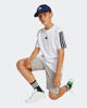 Immagine di ADIDAS - T-SHIRT MEZZA MANICA JUNIOR BIANCA CON BANDE NERE ESSENTIALS 3-STRIPES COTTON TEE -JD6488