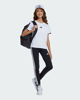 Immagine di ADIDAS - T-SHIRT  MEZZA MANICA JUNIOR  ESSENTIALS SUPER LIGHT  BIANCA CON BANDE NERE -  JJ0945