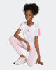 Immagine di ADIDAS - T-SHIRT  MEZZA MANICA JUNIOR  ESSENTIALS SUPER LIGHT  BIANCA CON BANDE FUXIA -  JY4973
