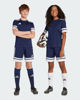 Immagine di ADIDAS - PANTALONCINO DA ALLENAMENTO JUNIOR BLU E BIANCO SQUA25  -JJ2418