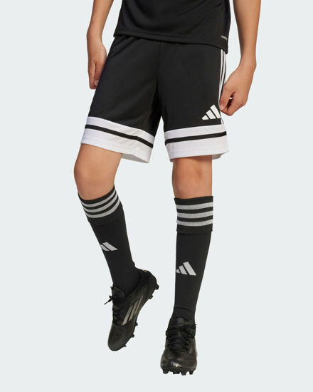 Immagine di ADIDAS - PANTALONCINO DA ALLENAMENTO JUNIOR NERO E BIANCO SQUA25  - JJ2417