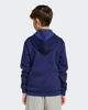 Immagine di ADIDAS - FELPA CON CAPPUCCIO JUNIOR BLU E BIANCA COLLEGE OVERHEAD FLEECE HOODIE - JV7338