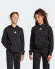 Immagine di ADIDAS - FELPA CON CAPPUCCIO JUNIOR NERA  ESSENTIALS SLIM FLEECE HOODIE- JC9772