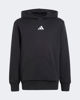 Immagine di ADIDAS - FELPA CON CAPPUCCIO JUNIOR NERA  ESSENTIALS SLIM FLEECE HOODIE- JC9772