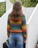 Immagine di BACHATA - Maglia manica lunga arcobaleno lavorato a maglia da donna
