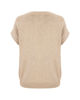 Immagine di BACHATA - Gilet beige lavorato a maglia da donna