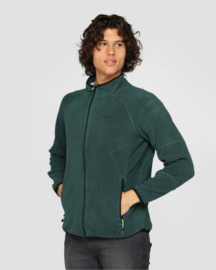 Immagine di ON SPIRIT - PILE  RIGATO UOMO  FULL ZIP  VERDE - FABIO