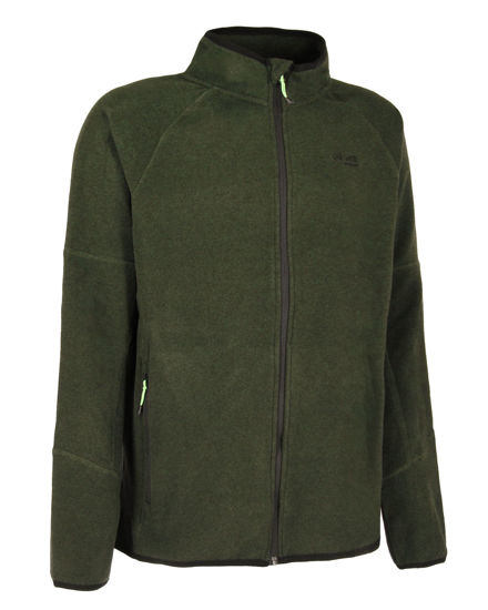 Immagine di ON SPIRIT - PILE  RIGATO UOMO  FULL ZIP  VERDE SCURO - FABIO