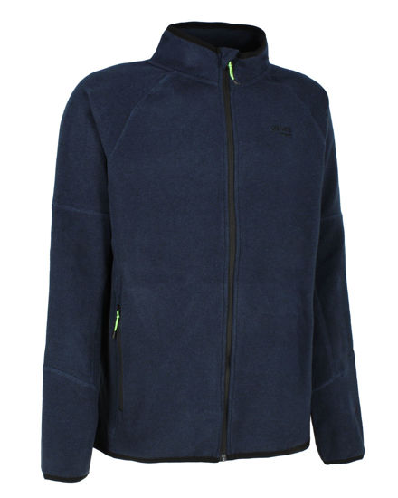 Immagine di ON SPIRIT - PILE  RIGATO UOMO  FULL ZIP BLU SCURO - FABIO