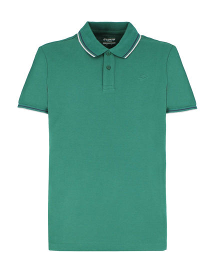 Immagine di LOTTO - POLO MEZZA MANICA UOMO VERDE CON RIGHINO BIANCO E BLU CLASSICA  - 219238/1SU