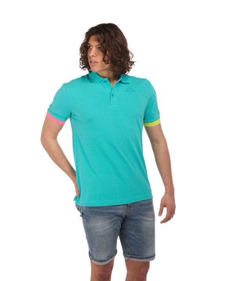 Immagine di KAPPA - POLO MEZZA MANICA UPMP LOGO TRIO TURCHESE, 381V4PW-106