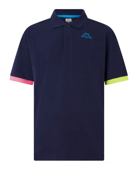 Immagine di KAPPA - POLO MEZZA MANICA UPMP LOGO TRIO BLU SCURO, 381V4PW-193
