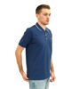 Immagine di KEY UP - POLO MEZZA MANICA UOMO IN PIQUET BLU  CON RIGHINO BIANCO - 2Q711/1271